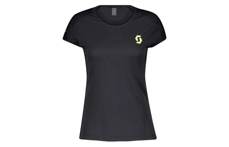 Snabb leverans Scott Löpartröja RC Run Team S/Sl Shirt Black/Yellow Dam