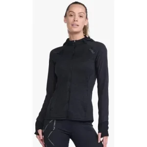 Populär 2XU Löpartröja Ignition Shield Hood Mid Dam Black/Black Reflective