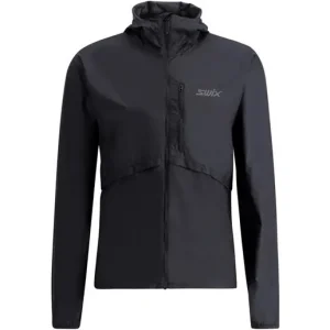 Begränsat erbjudande Swix Löparjacka Pace Wind Light Hooded Jacket Herr Black