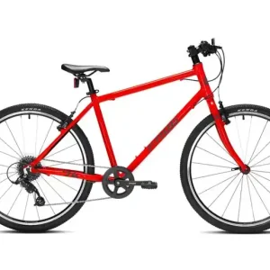 Barncykel Frog 74 Metallic Grey Neon Red 26" Bästa pris