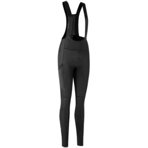 Beställ idag Cykelbyxor GribGrab PACR Thermal Bib Shorts W's Black