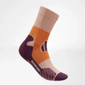 Bauerfeind Trail Run Compression Socks Mid Cut herr Sunrise Peach Nyhet