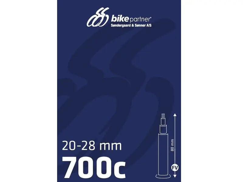 Rabatter Bike Partner Cykelslang 700x20/28C, 80mm Racerventil