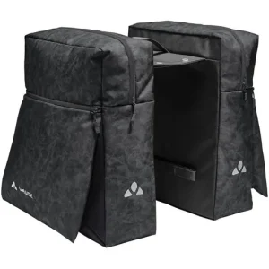 Begränsad tid Cykelväska Pakethållare Vaude Twinzipper Black