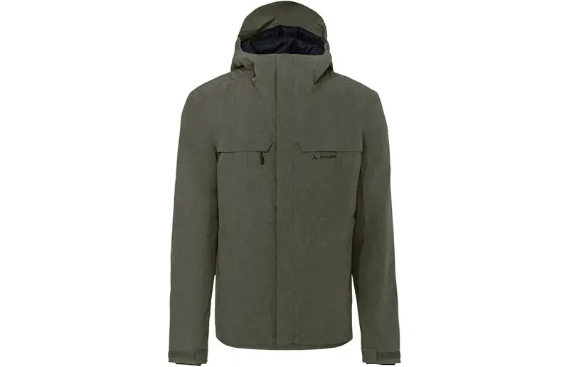Begränsat erbjudande Vaude Cykeljacka Herr Yaras Warm Rain Jacket Khaki