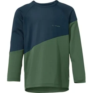 Bästa pris Vaude Cykeltröja Barn Moab Ls T-Shirt Black/Neon Yellow
