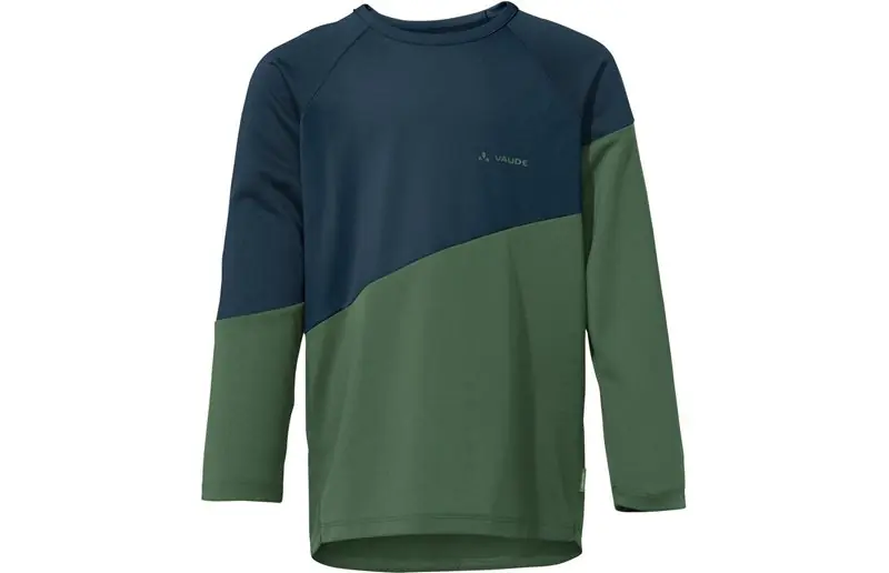 Bästa pris Vaude Cykeltröja Barn Moab Ls T-Shirt Black/Neon Yellow