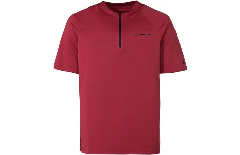 Begränsat antal Vaude Cykeltröja Herr Tremalzo Q-Zip Shirt Carmine