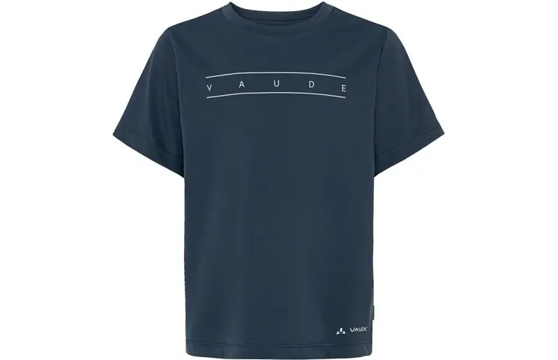 Bästa pris Vaude Cykeltröja Barn Vaude Cykeltröja Print T-Shirt Dark Sea