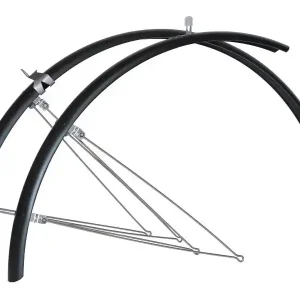 Populärt val Bike Attitude 28" Mattsvart Skärmsats, 45mm