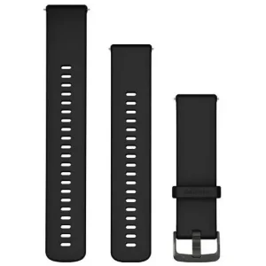 Armband Garmin Med Snabbfäste Silikon Black 22mm Premium
