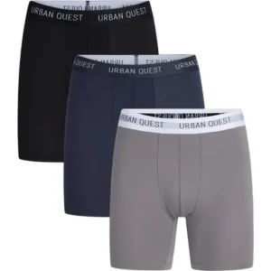 risnedsättning Urban Quest Bamboo Long Leg Tights 3-Pack M Black/Navy/Grey