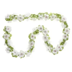 Basil Garland Blomsterkrans, Vit Outlet