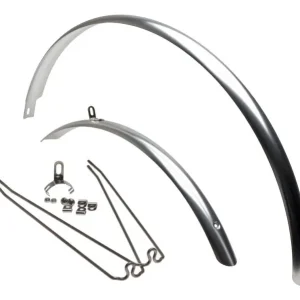 Nyhet Bike Attitude Alu Mattsilver 28" Skärmsats, 45mm