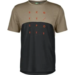 Cykeltröja Herr Scott Trail Flow DRI SS Toast Beige/Black Kampanjpris