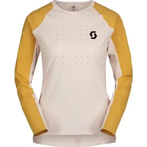 Cykeltröja Dam Scott Trail Vertic Pro LS Sugar Pink/Biscuit Beige Populärt val