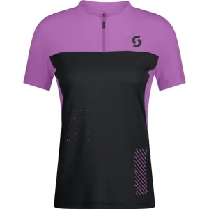 Snabb frakt Cykeltröja Dam Scott Trail Vertic Zip SS Black/Liquid Purple
