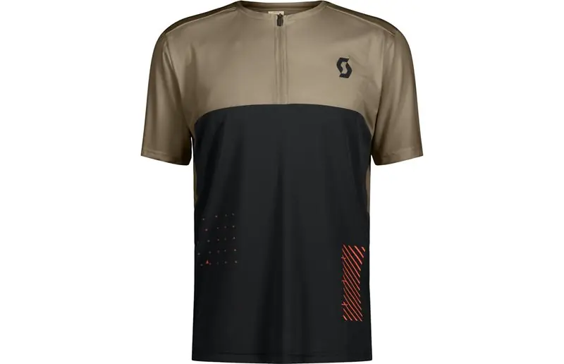 Begränsat erbjudande Cykeltröja Herr Scott Trail Vertic Zip SS Toast Beige/Black
