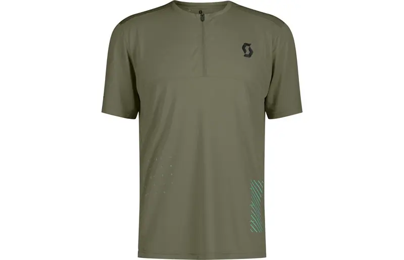 Begränsad tid Cykeltröja Herr Scott Trail Vertic Zip SS Hay Green/Black