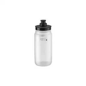 Cykelflaska Elite Fly Tex 550ml Clear/Black Rabatter