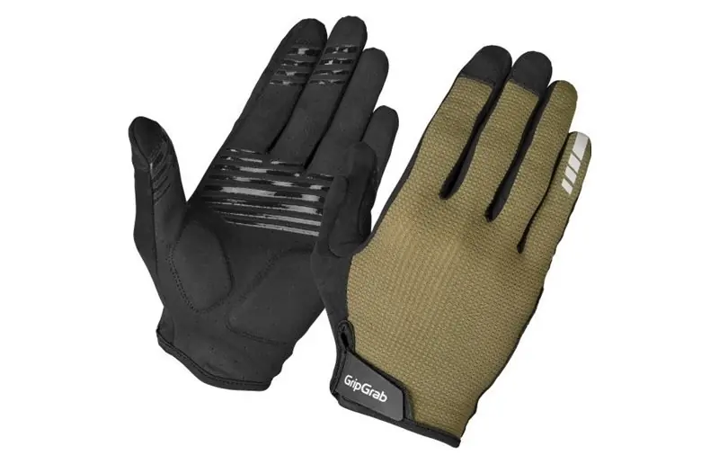 Extra rabatt GripGrab EXPLR Vadderade Långfingrade Sommarhandskar Olive Green