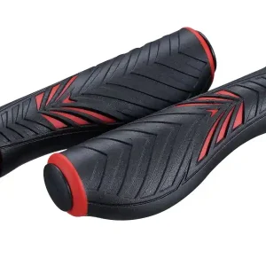 Bike Attitude Ergonomiska Gel Black/Red Handtag, 130mm Nyhet