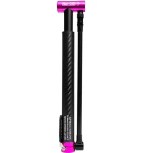 I lager Muc-Off Airmach Carbon Mini Hånd/Fodpumpe, 130 PSI