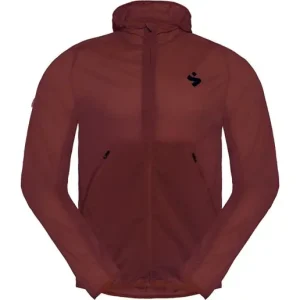 Cykeljacka Sweet Protection Hunter Hooded Wind Jacket Dark Red Sista chansen