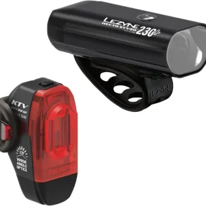 Snabb leverans Lezyne Hecto KTV Uppladdningsbart Lampset, 230/11 Lumen