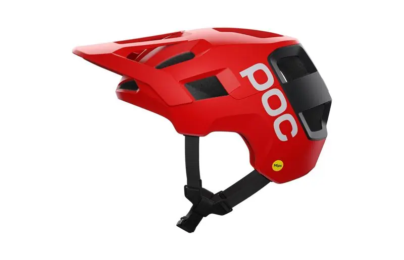Begränsat antal Cykelhjälm Poc Kortal Race Mips Prismane Red Matt/Uranium Black Matt