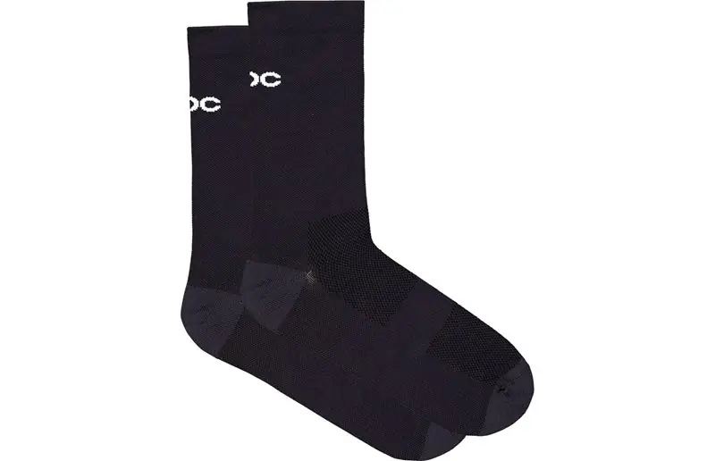 Cykelstrumpor POC Cadence Road Long Socks Uranium Black Populärt val