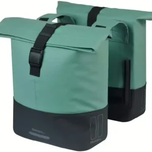 Basil Cove cykelväskor, grön, 2 x 32 liter Populärt val