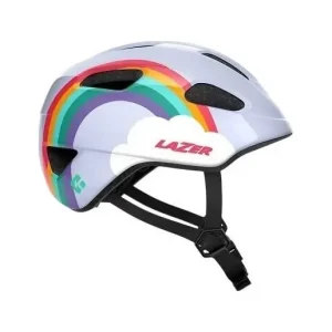 Cykelhjälm Barn Lazer Pnut 2.0 KinetiCore Rainbow Premium