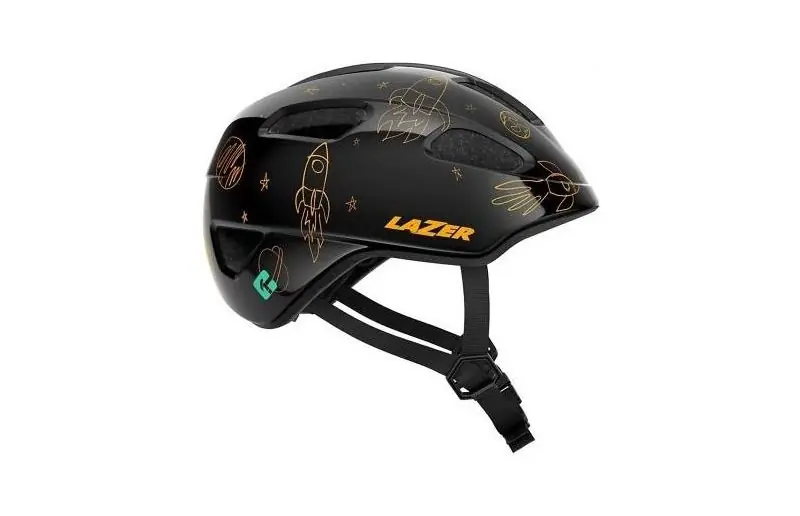 Cykelhjälm Barn Lazer Pnut 2.0 KinetiCore Grönt Spänne Flying Rocket Begränsat erbjudande