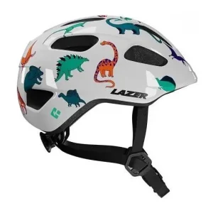 Cykelhjälm Barn Lazer Pnut 2.0 KinetiCore Grönt Spänne Dinosaur Nyhet