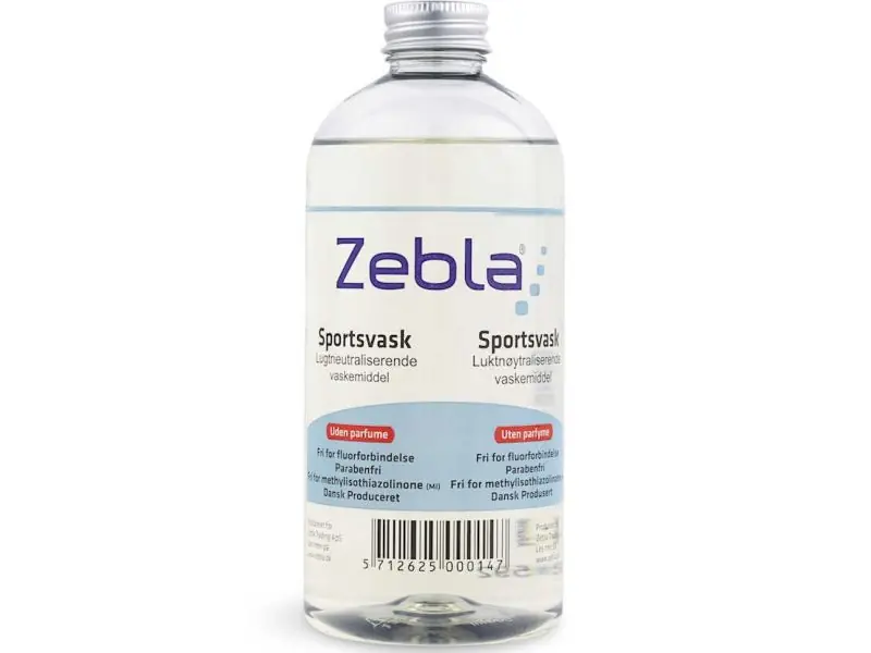 Zebla Sports Wash Parfymfri Tvättmedel, 500ml Kampanjpris