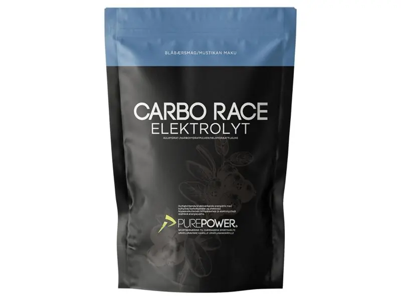 Sista chansen PurePower Carbo Race Blueberry Elektrolyt, 1 kg