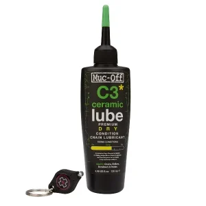 Muc-Off C3 Ceramic Lube Torrt Kedjeolja, 120ml Endast idag